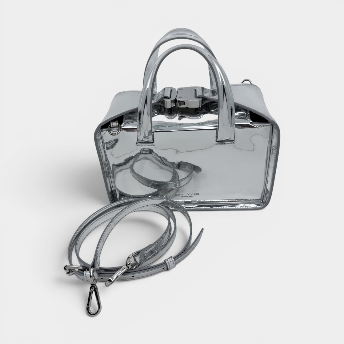 1017 ALYX 9SM Silver Mirror Brie Crossbody Satchel Bag