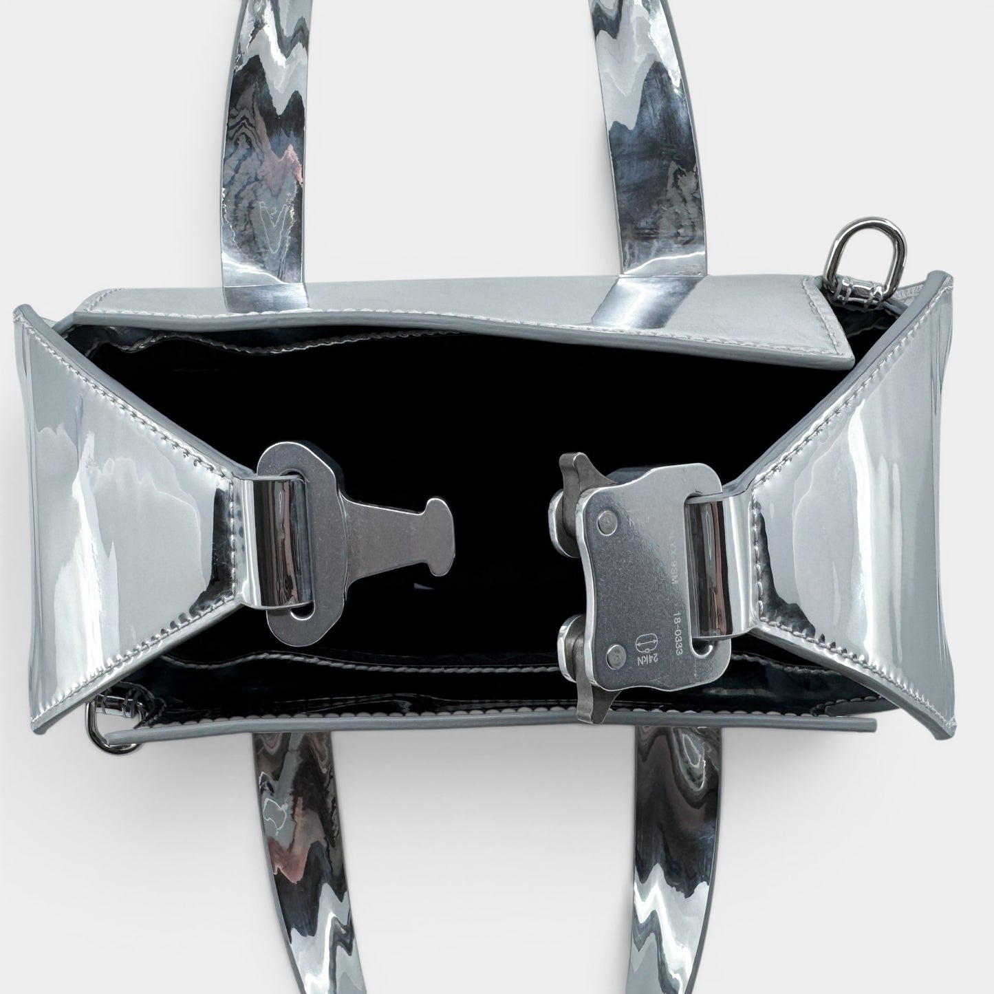 1017 ALYX 9SM Silver Mirror Brie Crossbody Satchel Bag