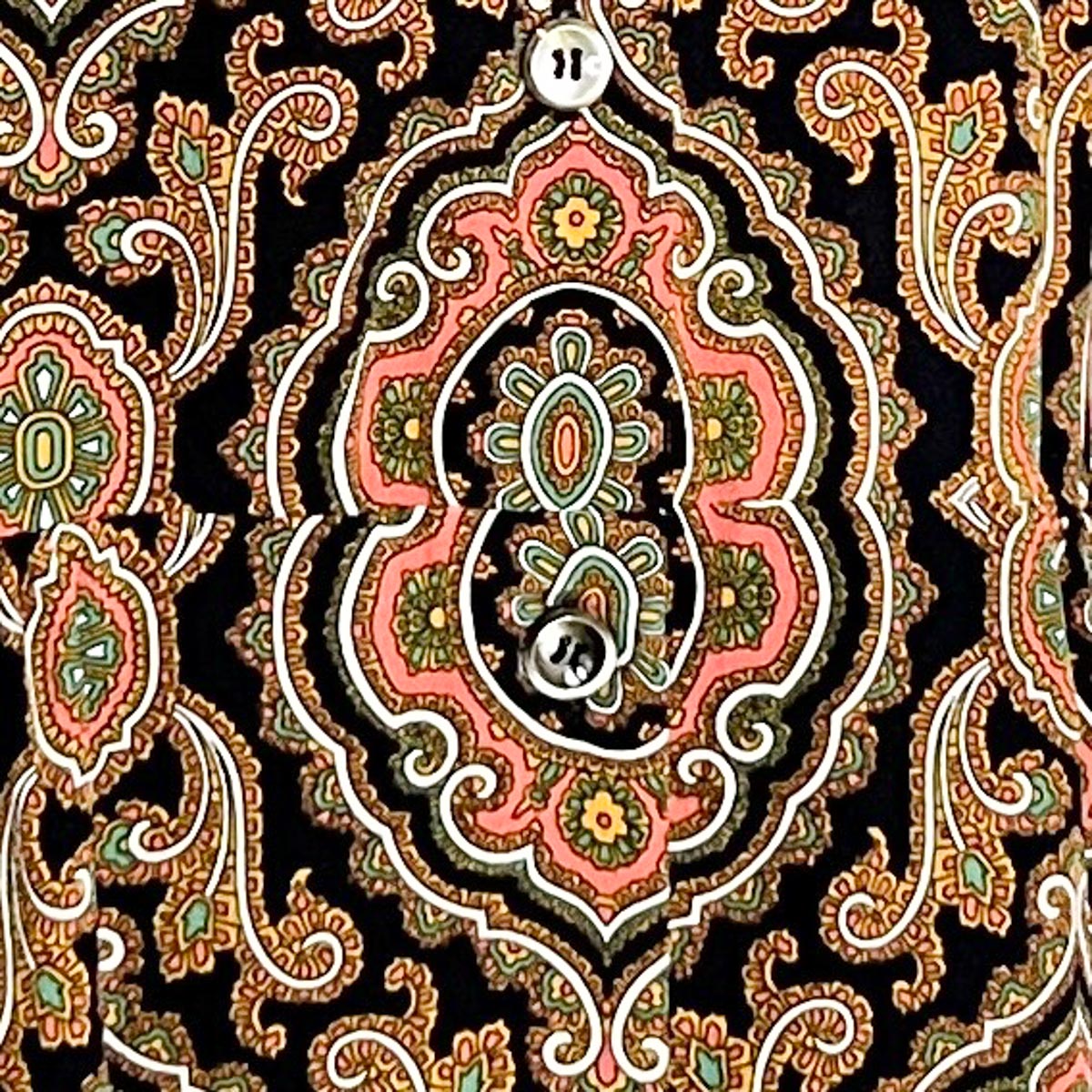 A.P.C. Pink & Green Paisley Silk Joanna Dress EU42 ~ AU12