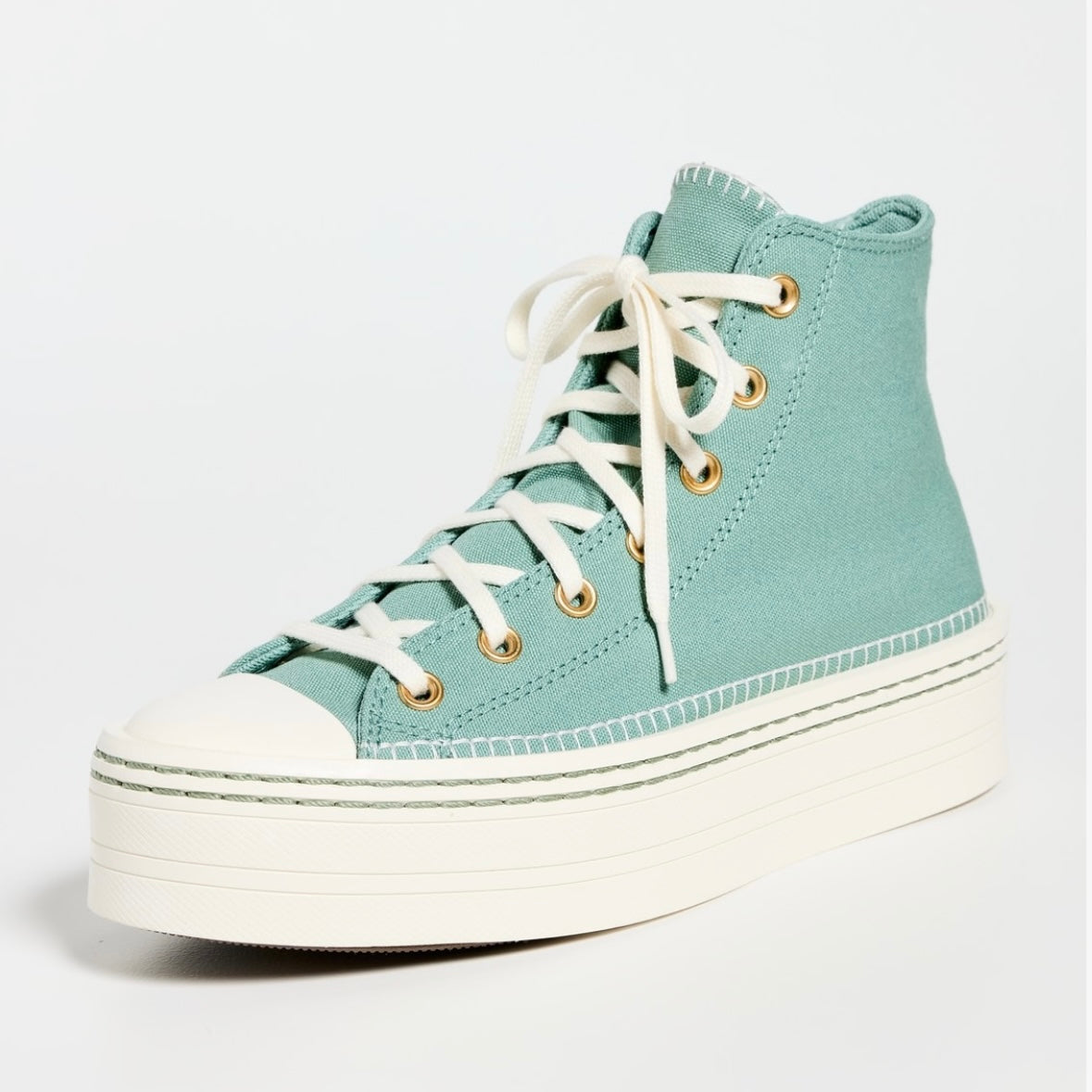 Converse Chuck Taylor All Star Sage Green Platform Sneakers AU7 ~ EU37.5 [NEW]