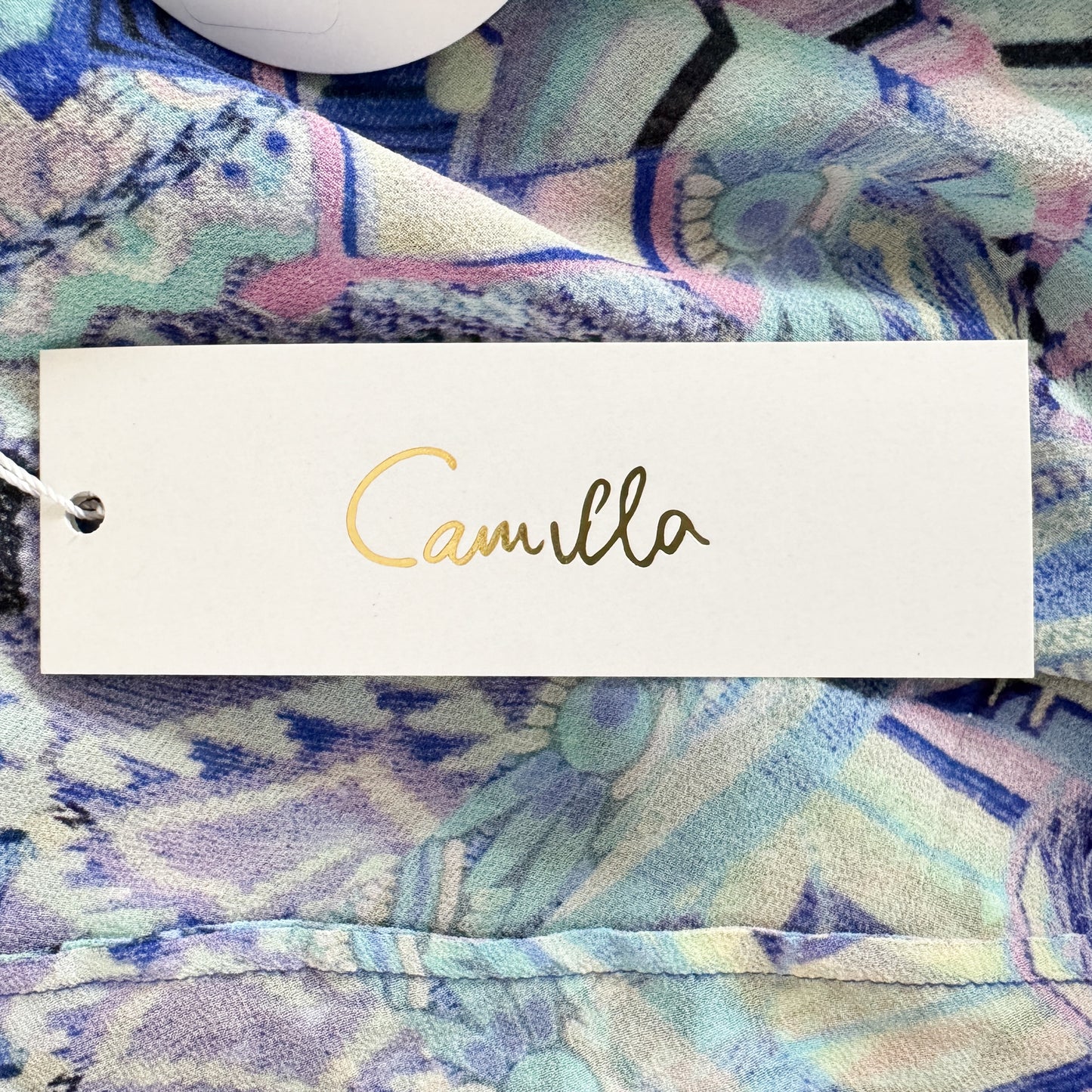 Camilla Threads of Cosmos Purple Silk Kimono Cardi Cape One Size [NEW]