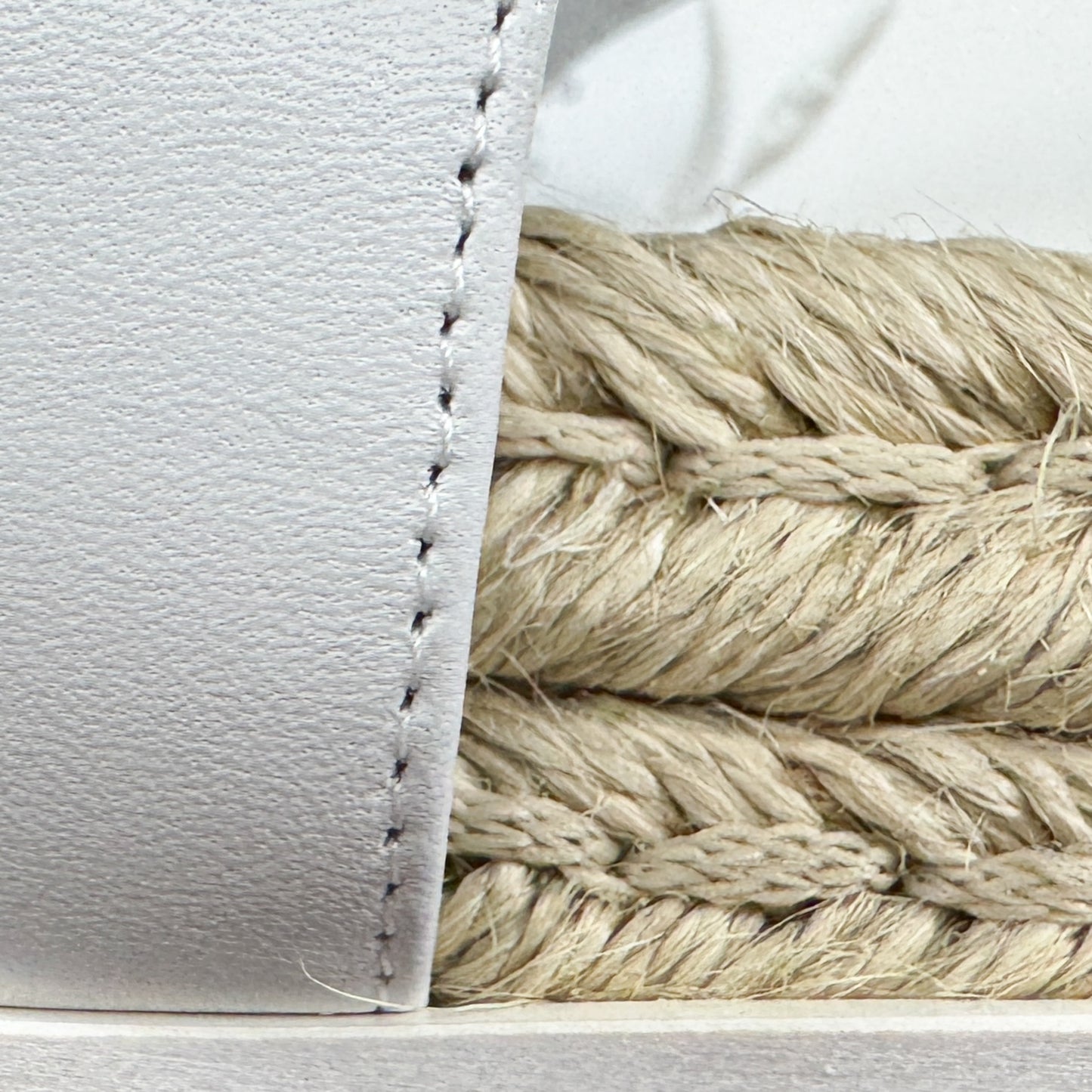 Chanel White Black Tweed Leather Espadrille Dad Sandals EU40 C ~ AU9