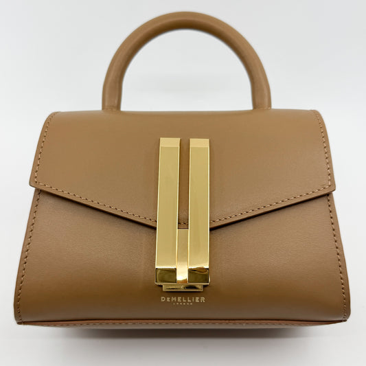 DeMellier London Toffee Brown Smooth Leather Nano Montreal Bag