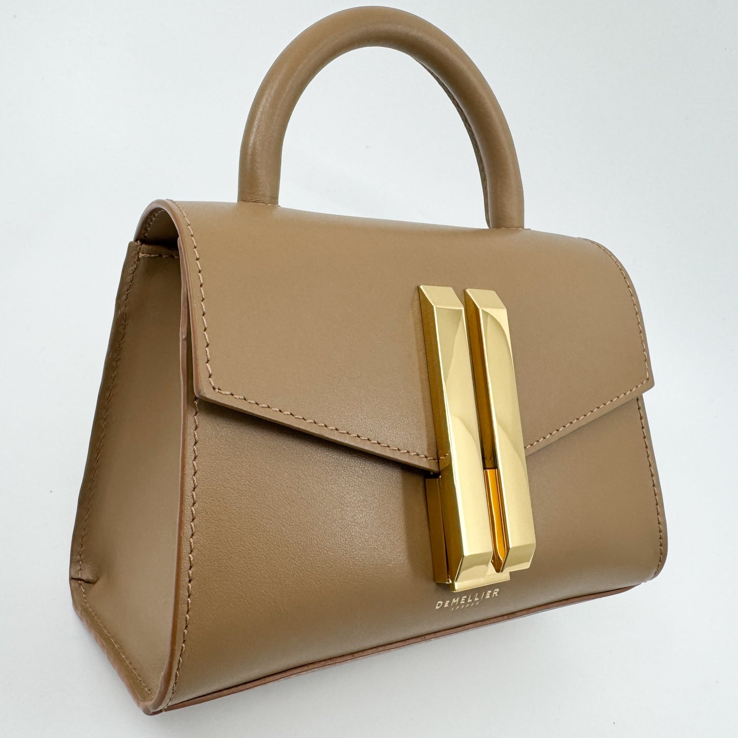 DeMellier London Toffee Brown Smooth Leather Nano Montreal Bag