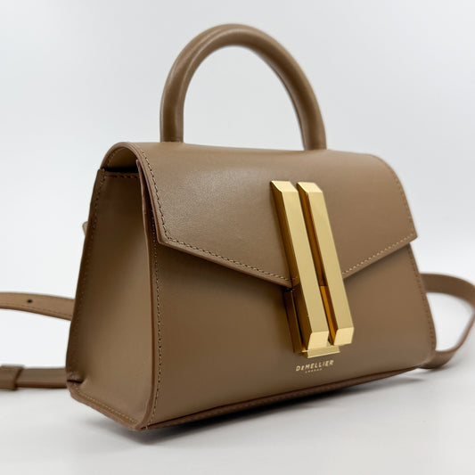 DeMellier London Toffee Brown Smooth Leather Nano Montreal Bag