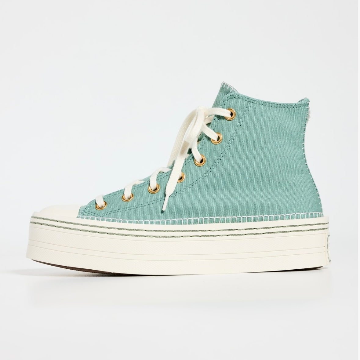 Converse Chuck Taylor All Star Sage Green Platform Sneakers AU7 ~ EU37.5 [NEW]