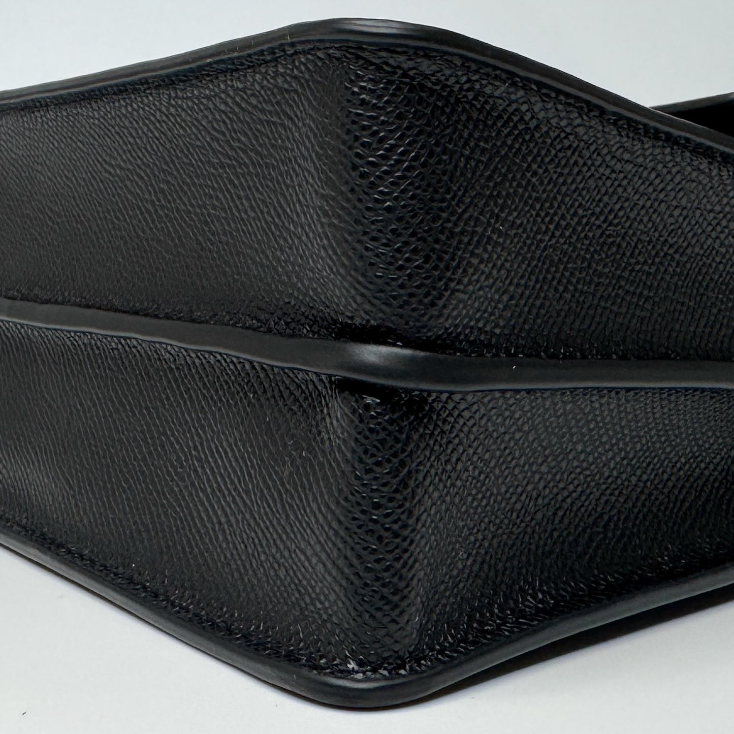 Furla Black Grainy Leather Venere Mini Crossbody Bag