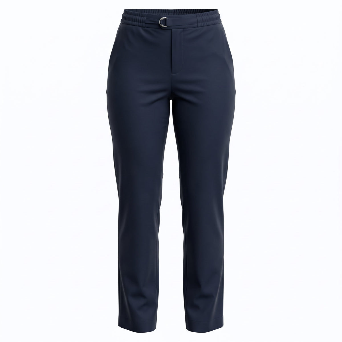 Hermès Dark Navy Blue Cotton Gabardine Casual Pants EU40 ~ US6 ~ AU10