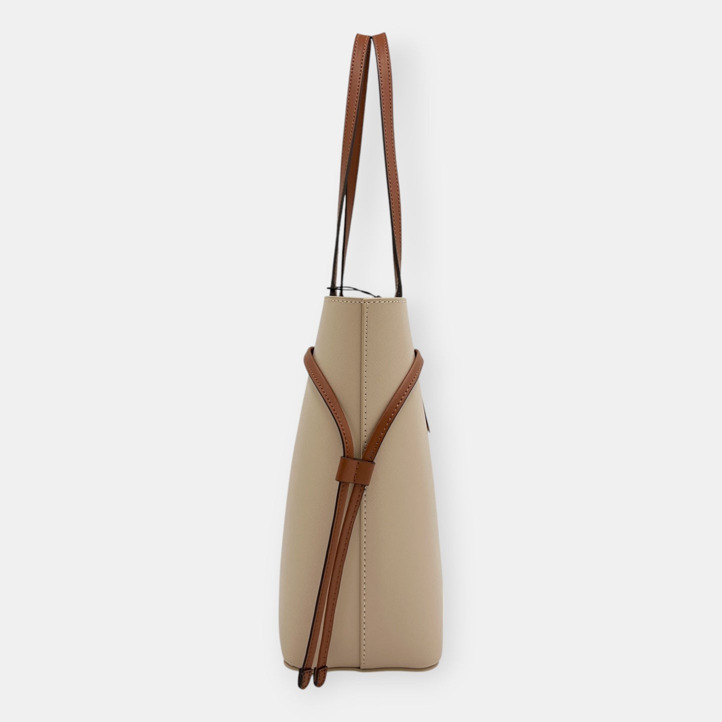 Oroton Beige Saffiano Leather Harriet Medium Tote Bag [NEW]
