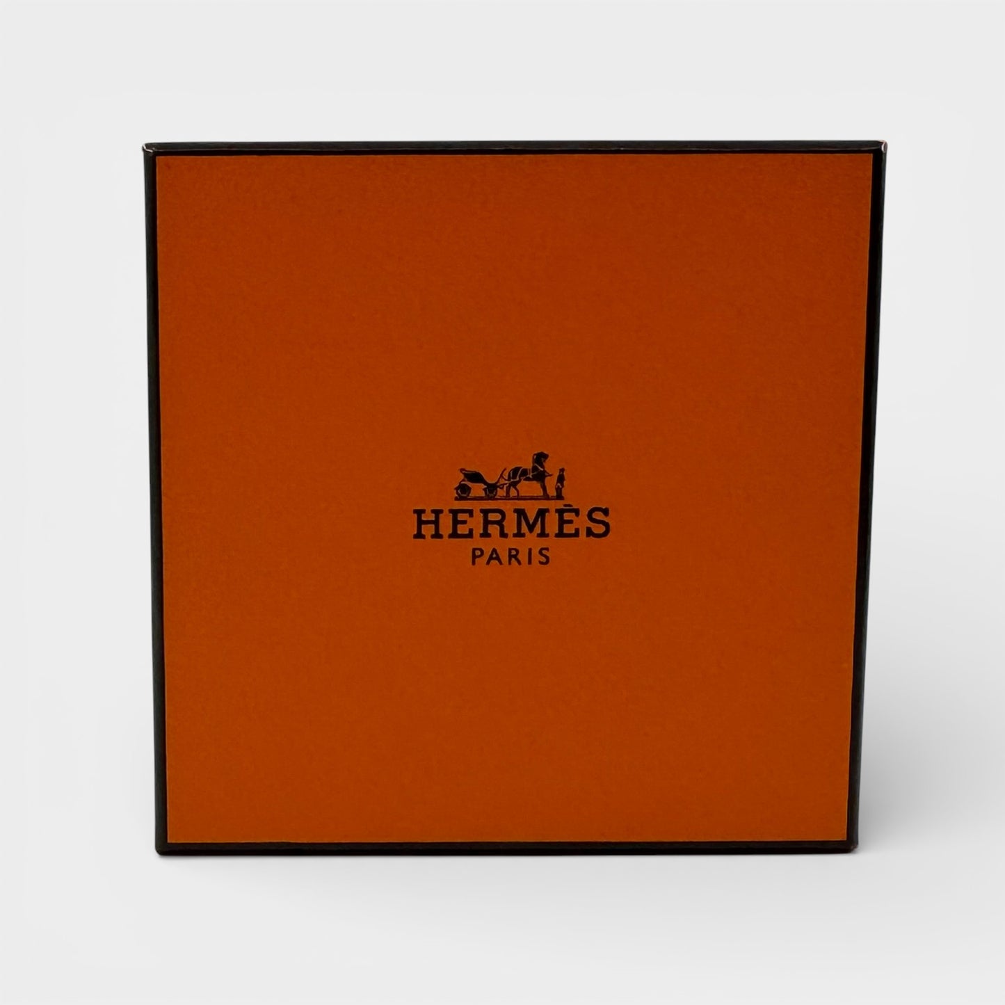 Hermes Orange Enamel Gold Plated Clic-Clac H PM Wide Bracelet