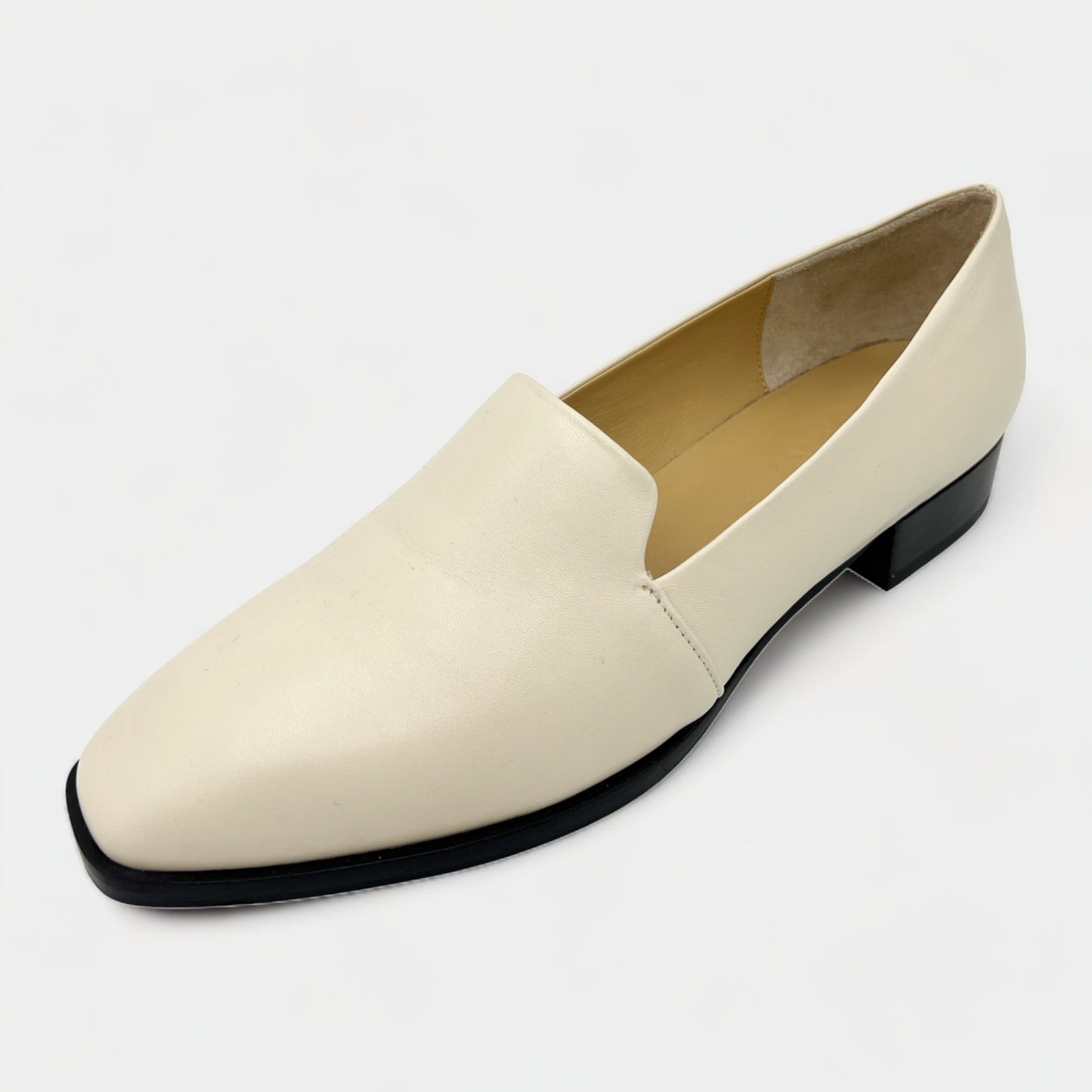 Aeyde Cream Leather Loafer Shoes EU39.5 ~ AU8.5 ~ UK6.5 [NEW]