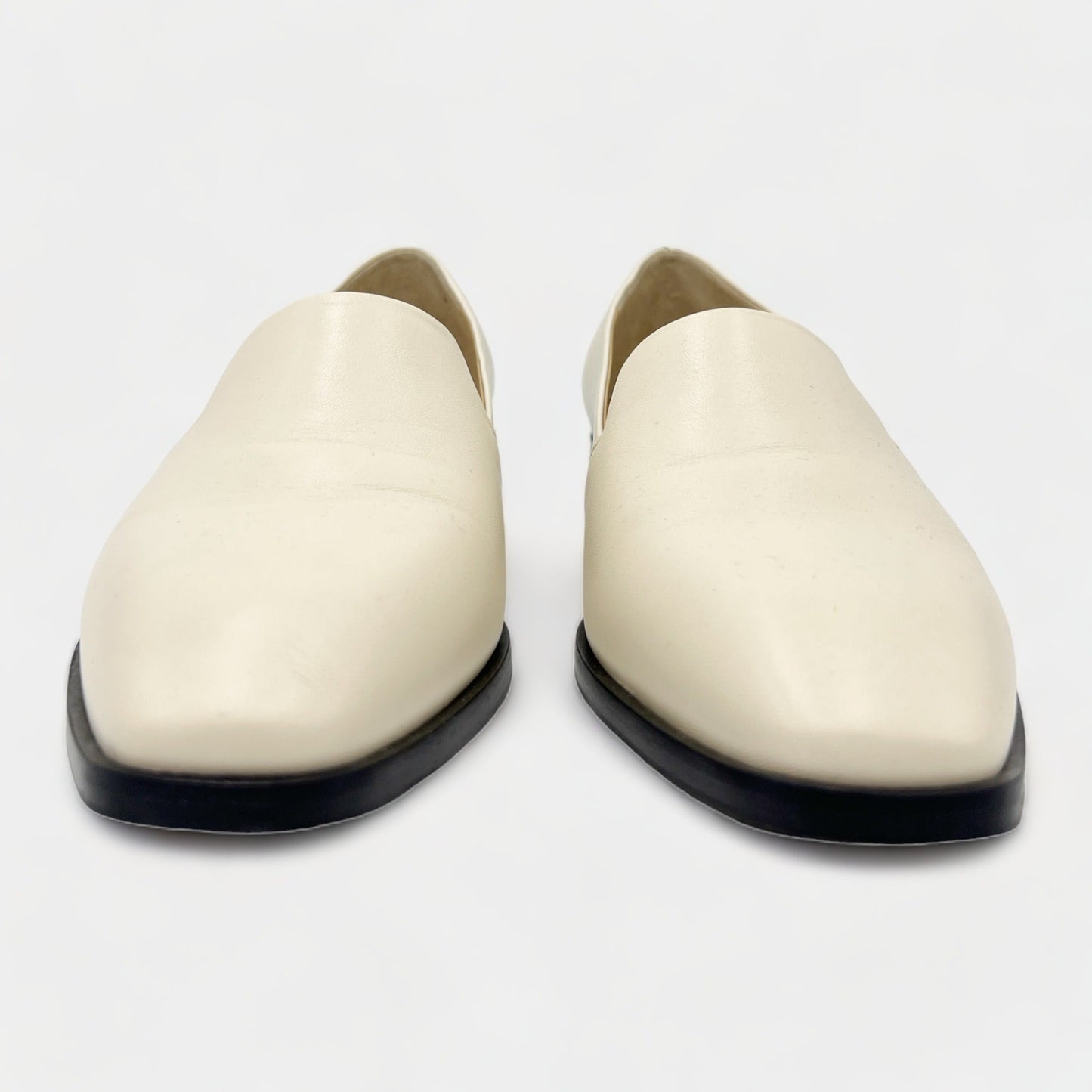 Aeyde Cream Leather Loafer Shoes EU39.5 ~ AU8.5 ~ UK6.5 [NEW]