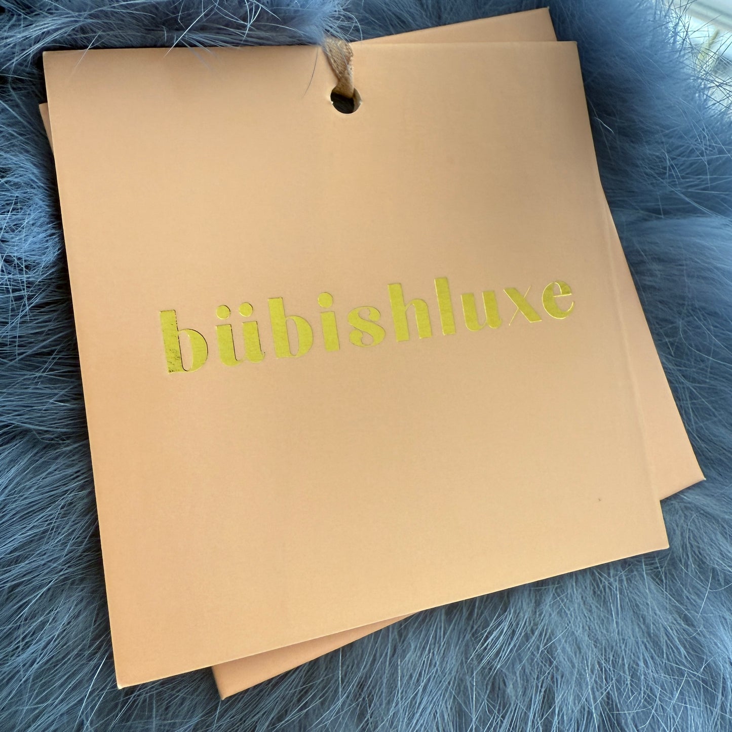 Bubish Luxe Blue 100% Rabbit Fur Valencia Jacket Med ~ AU10-12 [NEW]