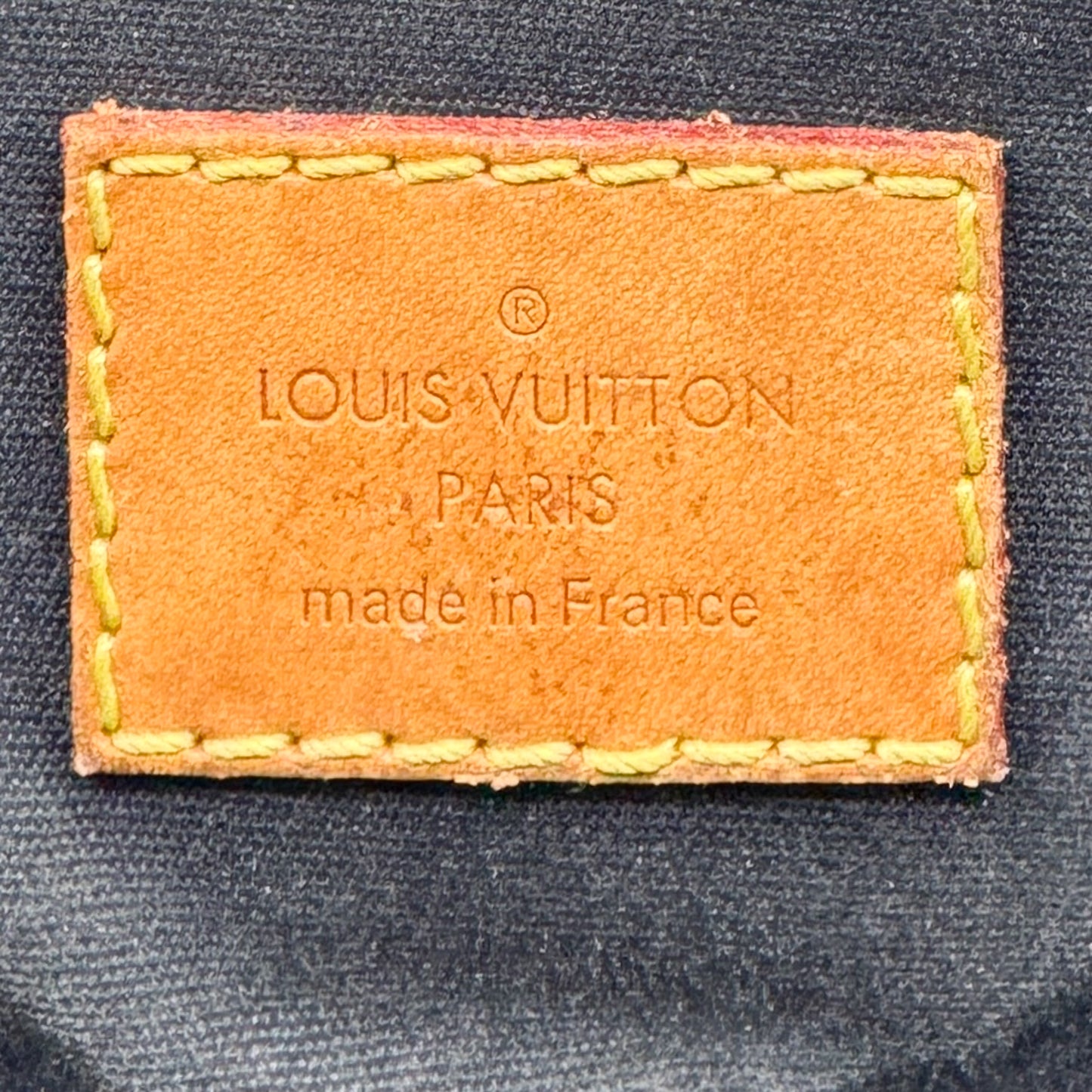 Louis Vuitton Alma Black Patent Leather Handbag Medium