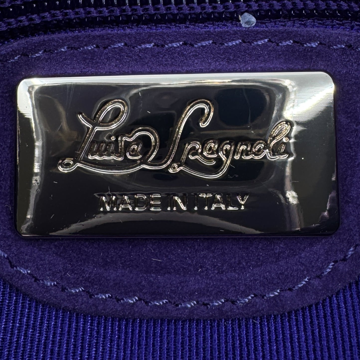 Luisa Spagnoli Purple Rattan Isoletta Shoulder Clutch Bag