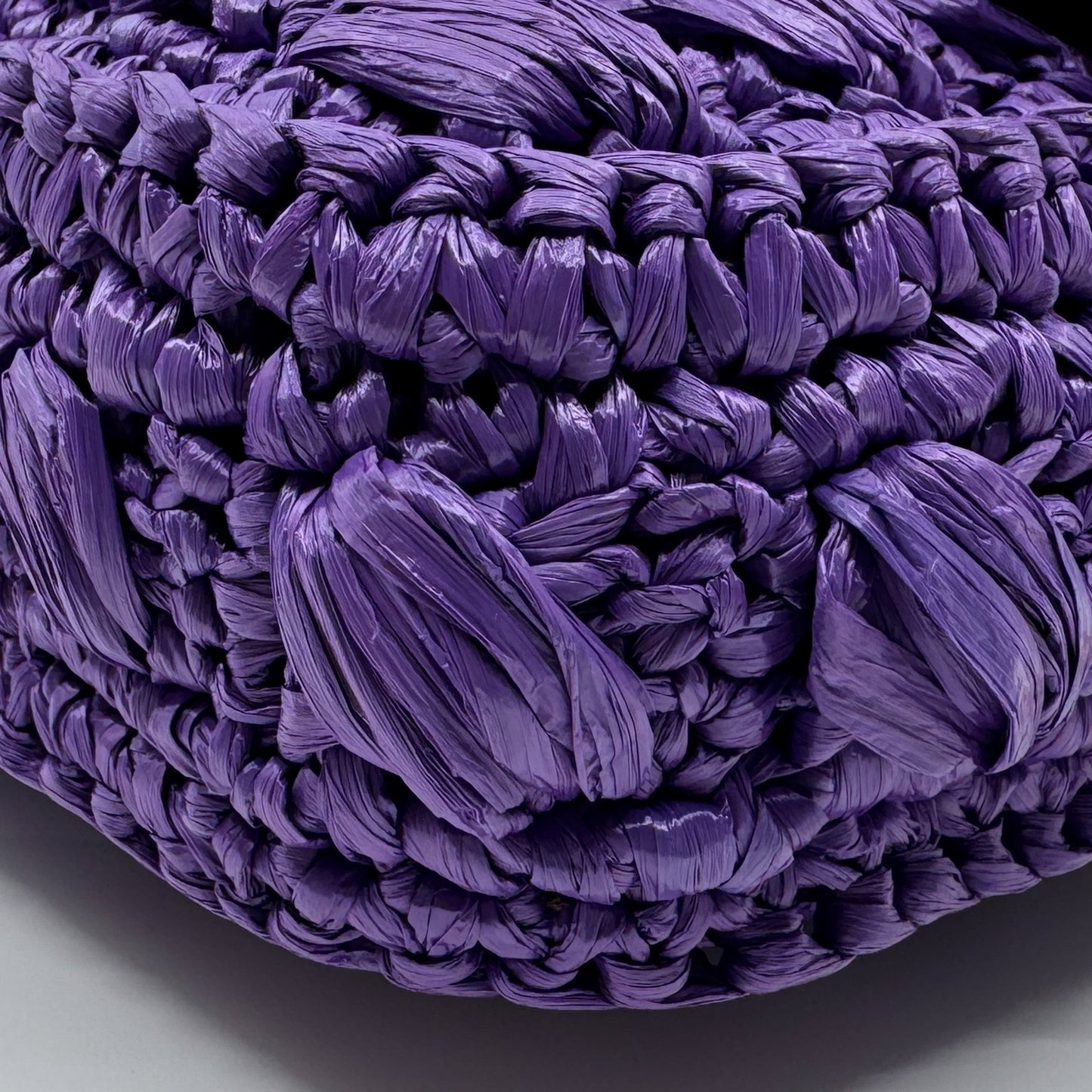 Luisa Spagnoli Purple Rattan Isoletta Shoulder Clutch Bag