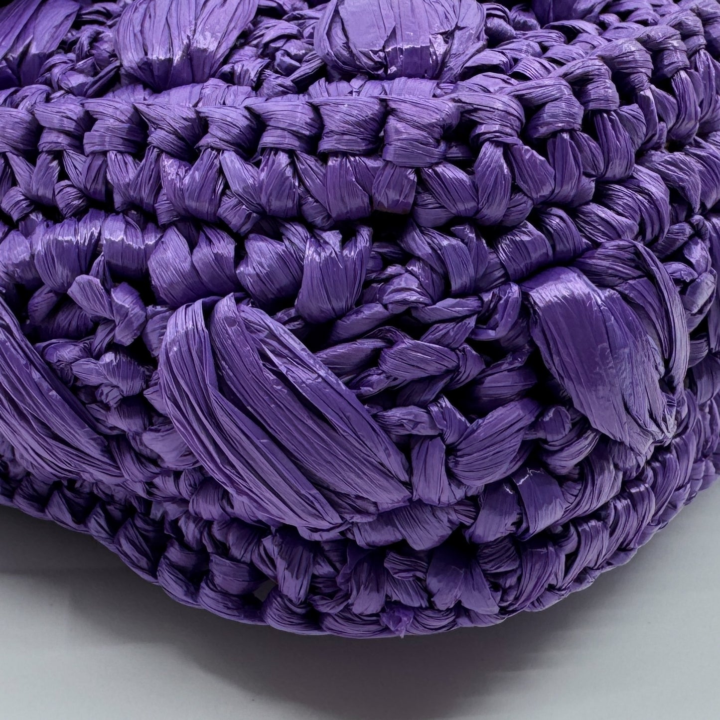 Luisa Spagnoli Purple Rattan Isoletta Shoulder Clutch Bag