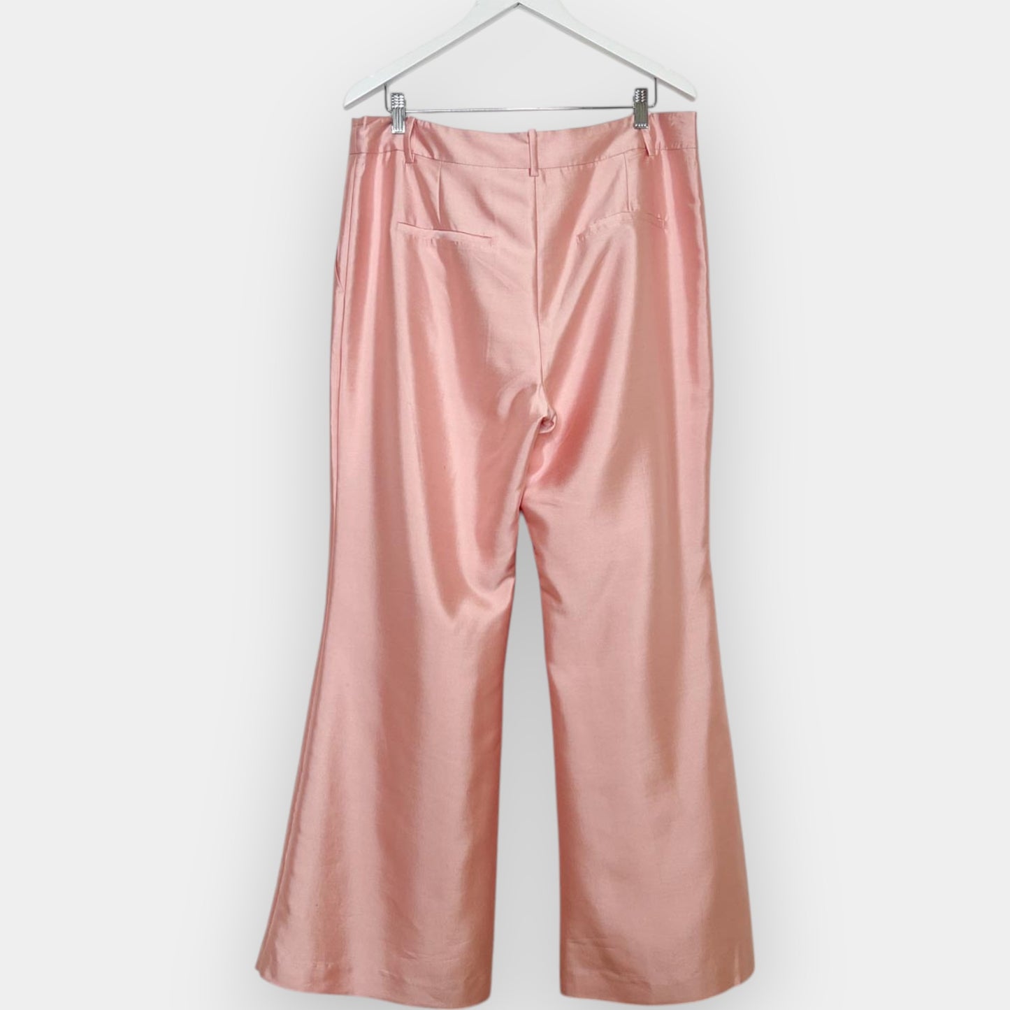 M.A. Dainty Pink Satin Flared Agora Pants AU16 [NEW]