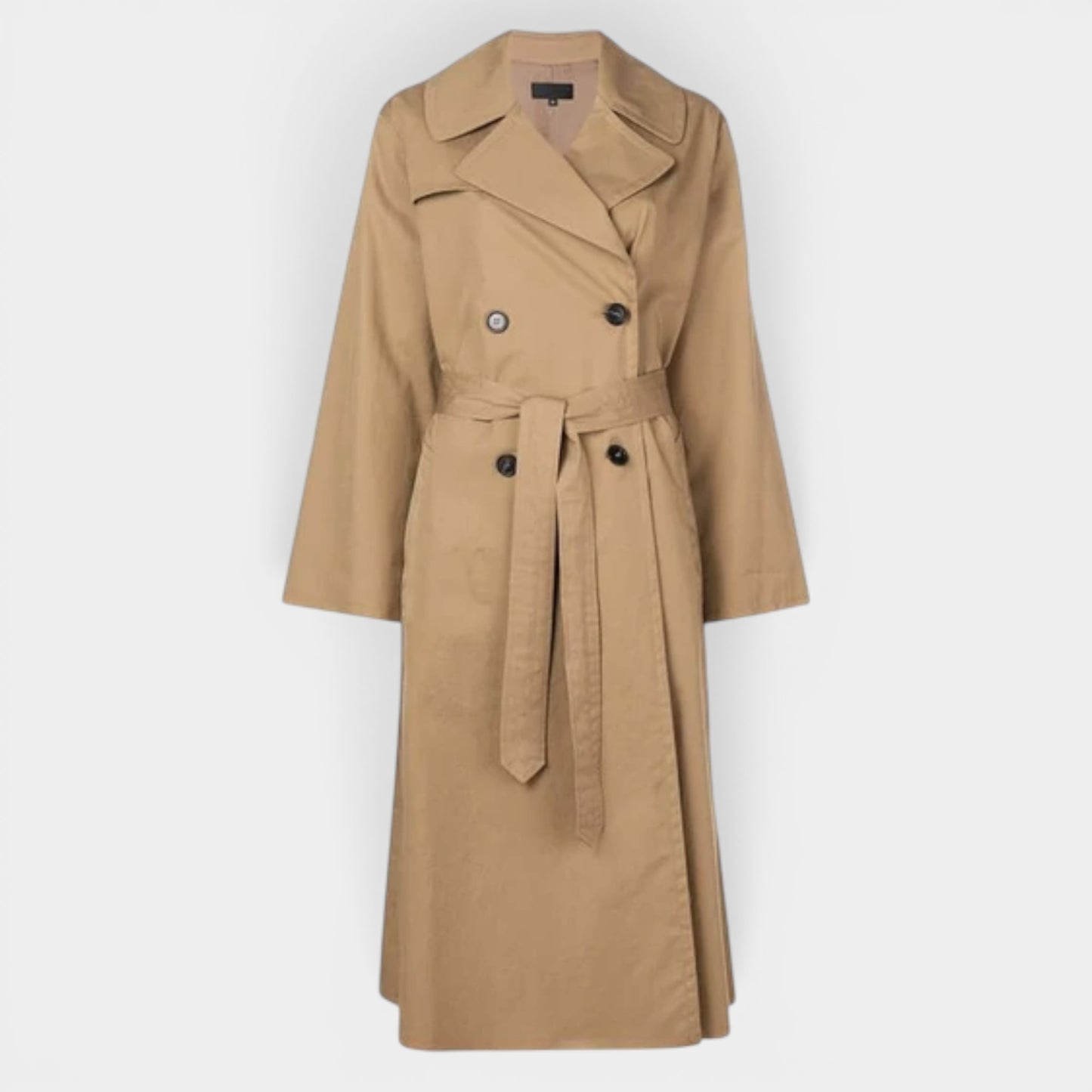Nili Lotan Tan Brown Raw Edge Topher Trench Coat Small ~ Medium ~ AU8-10-12