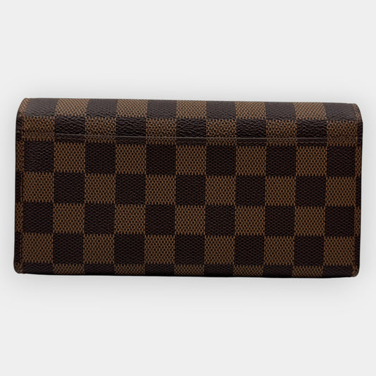Louis Vuitton Brown Damier Ebene Sarah Wallet