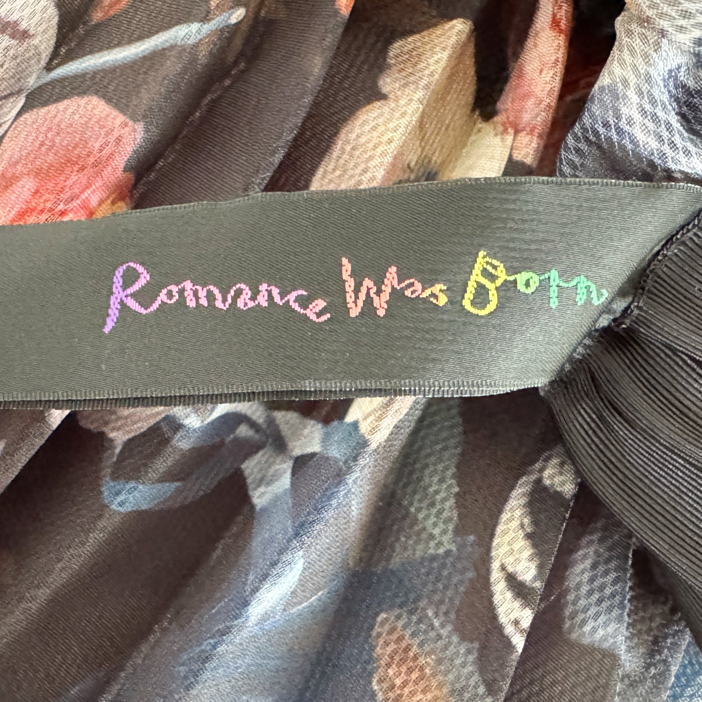 Romance Was Born Multicoloured Floral Jardin Dream Pleated Skirt AU14