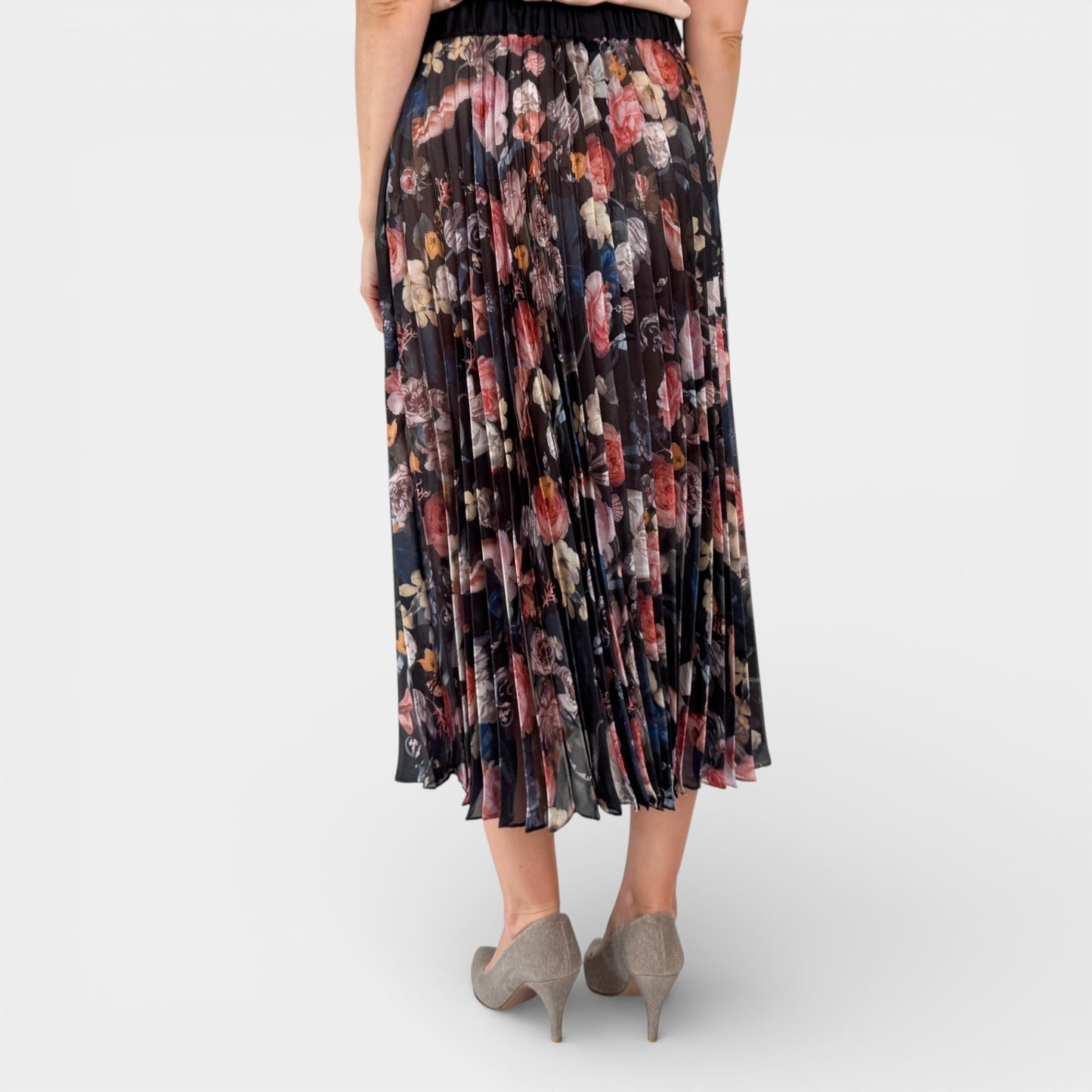 Romance Was Born Multicoloured Floral Jardin Dream Pleated Skirt AU14