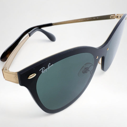 Ray-Ban Blaze Cat Eye Brown & Gold Sunglasses Style: 3580 - N