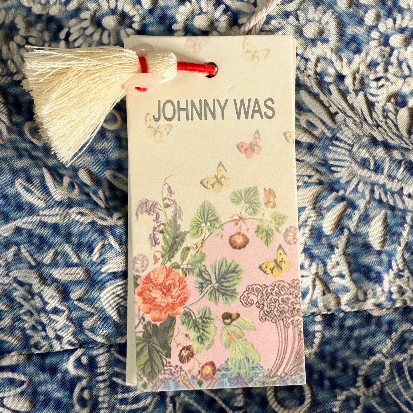 Johnny Was 'Dolce' Boho Light Blue Kimono Jacket Small [NEW]
