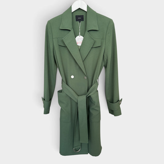 SABA Green Dharma Belted Trench Coat AU8 ~ Small
