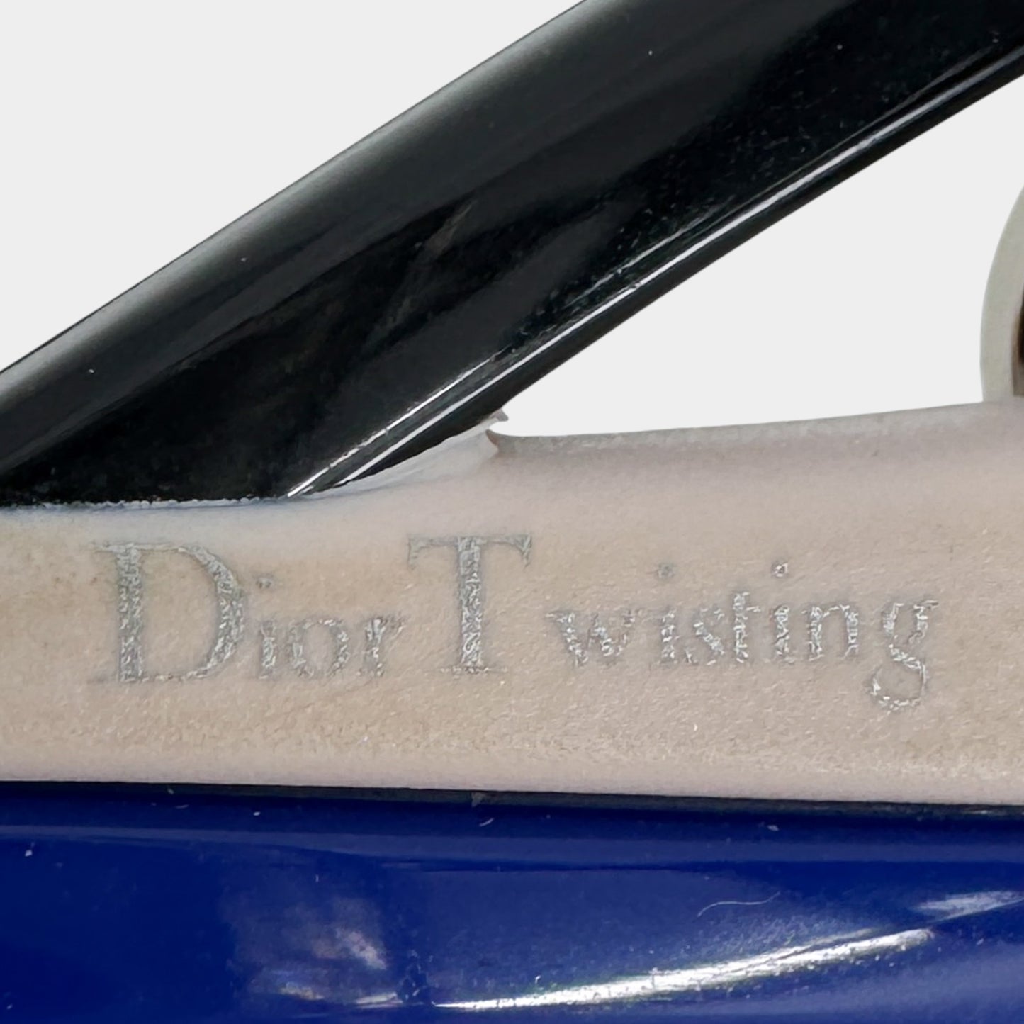 Christian Dior Vintage Black Twisting Optyl Butterfly Sunglasses