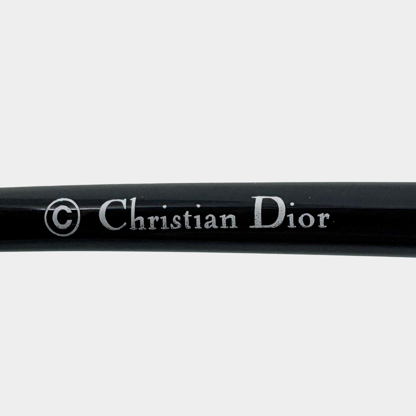 Christian Dior Vintage Dior SoReal Black & Silver Round Sunglasses