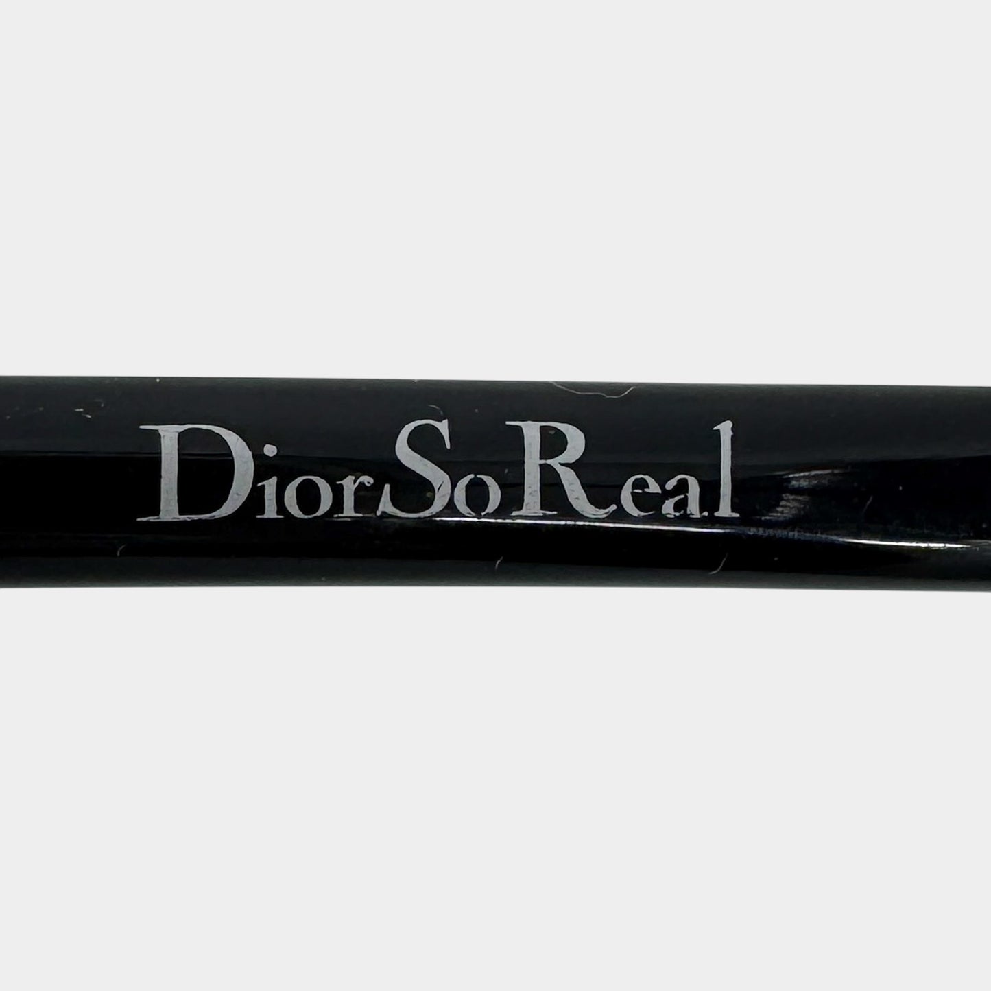 Christian Dior Vintage DiorSoReal Black & Silver Round Sunglasses