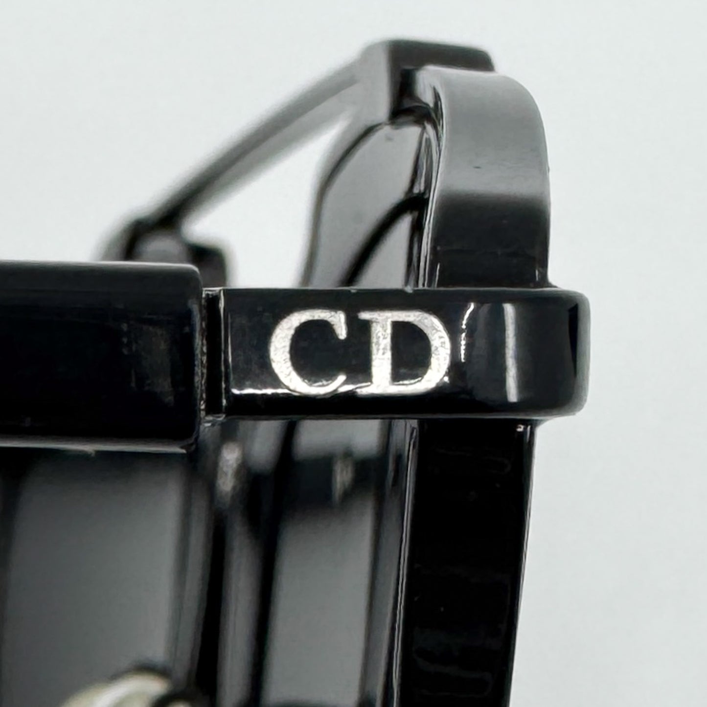 Christian Dior Vintage Dior SoReal Black & Silver Round Sunglasses