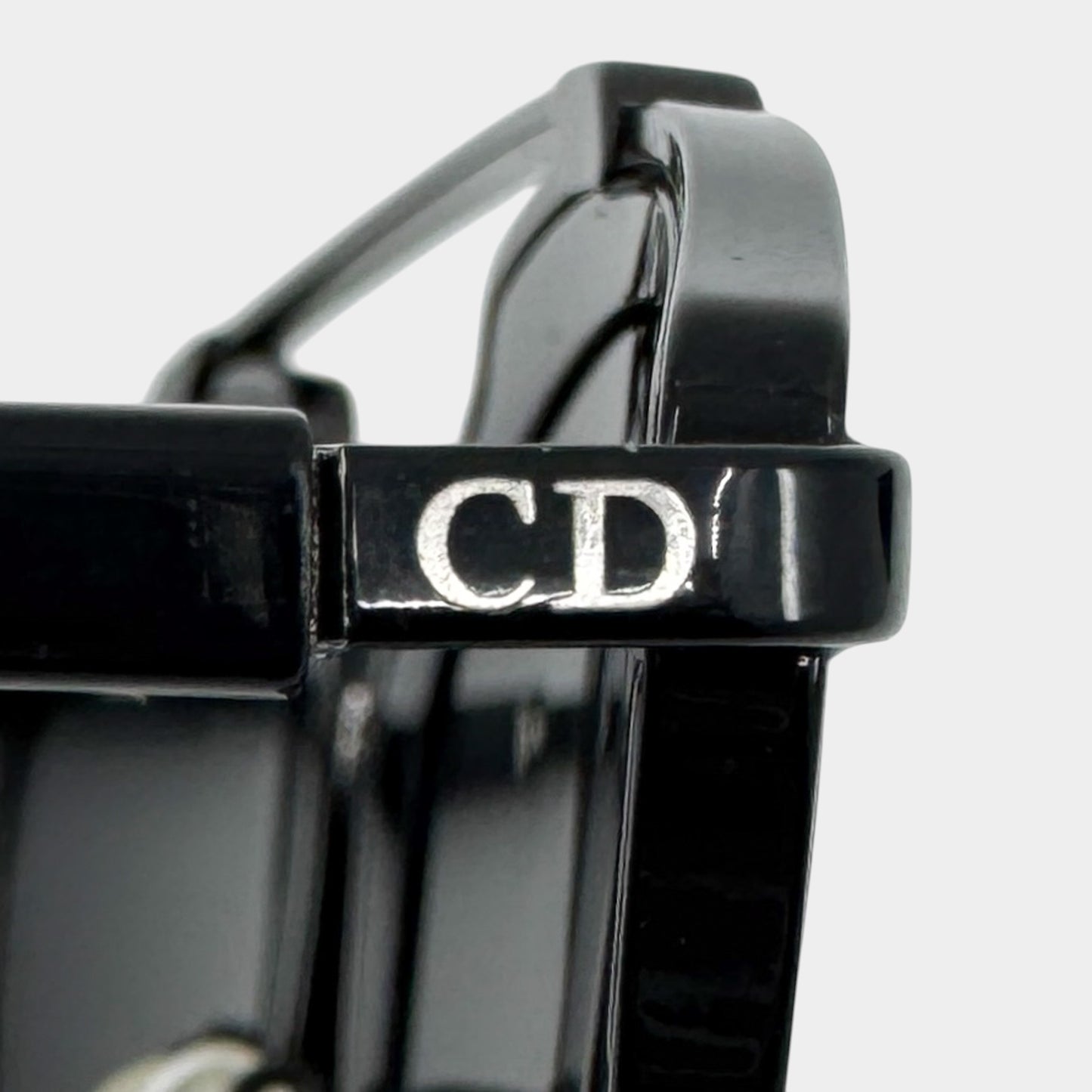 Christian Dior Vintage DiorSoReal Black & Silver Round Sunglasses