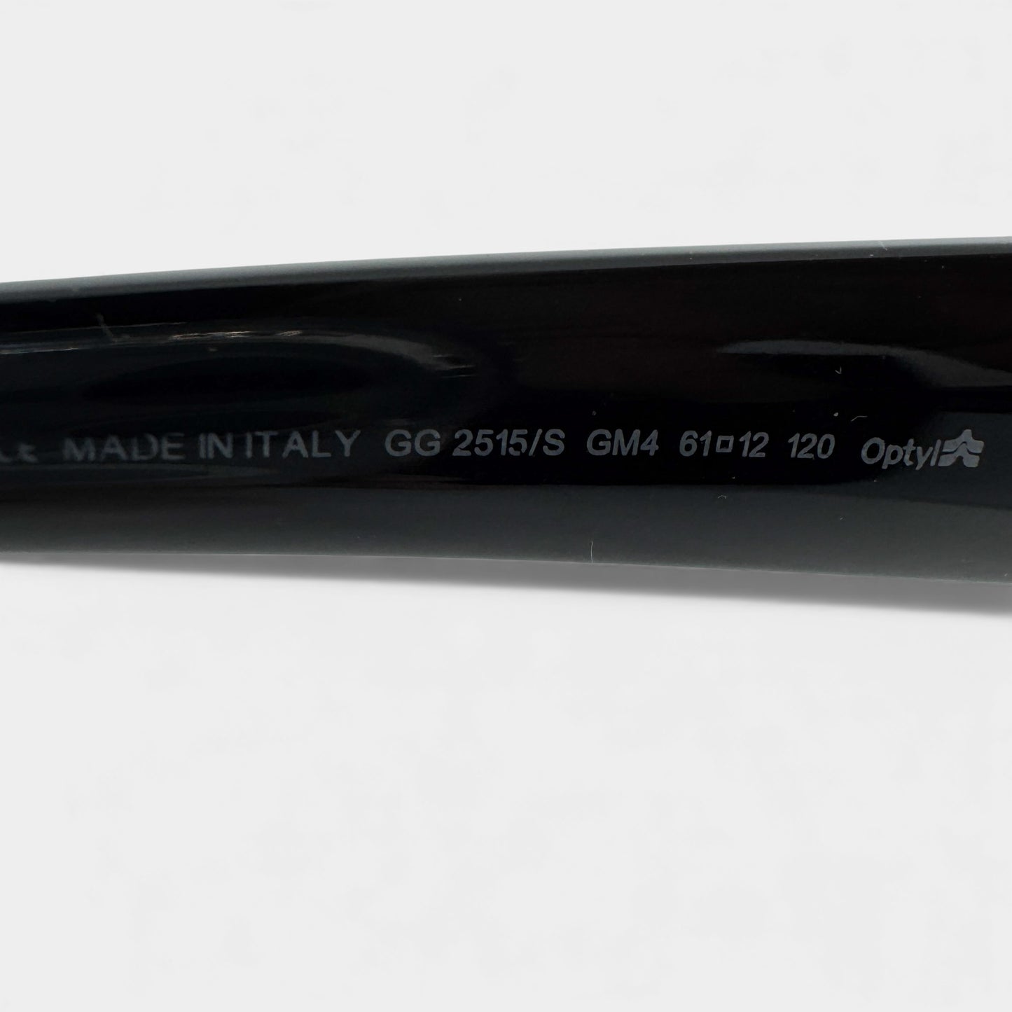 Gucci Vintage Black Rectangle Sunglasses GG2515/S