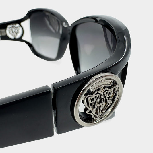 Gucci Vintage Black Rectangle Gradient Lens Sunglasses GG3059/S