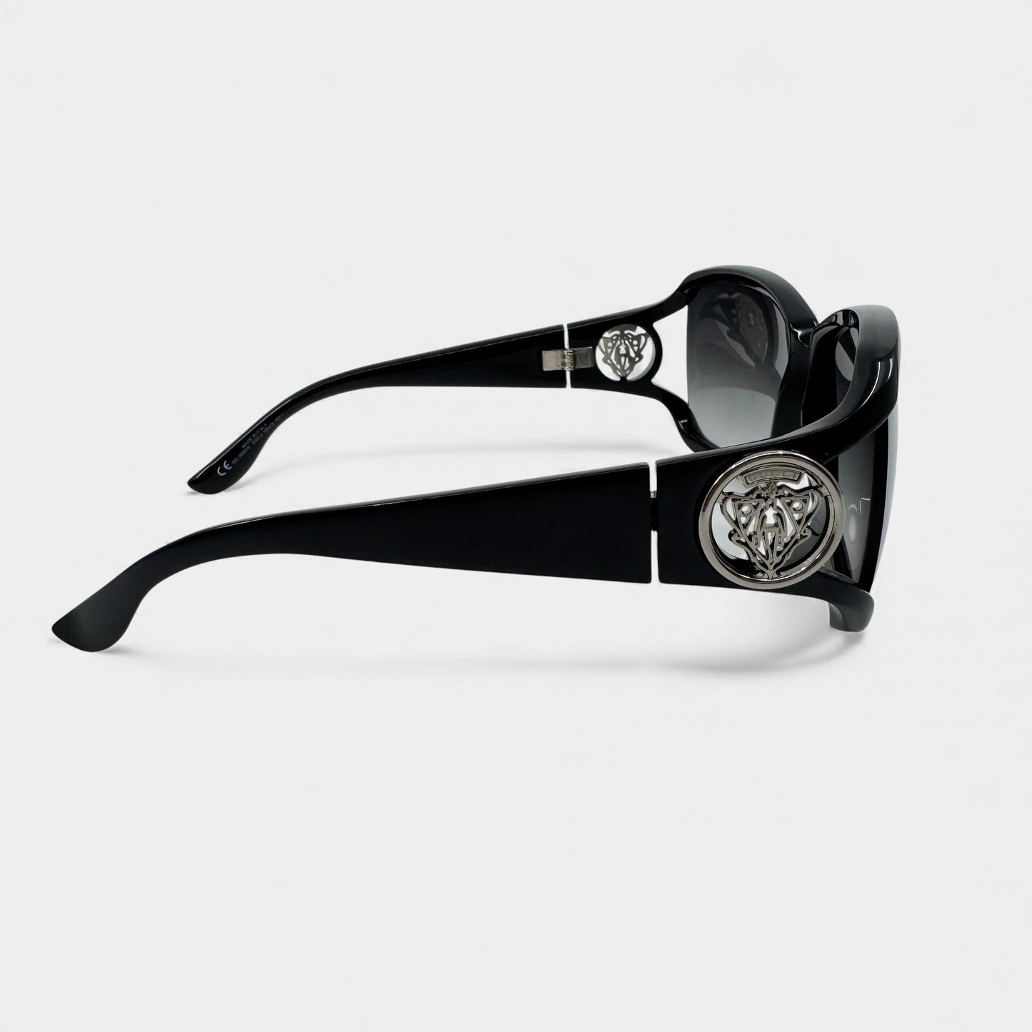 Gucci Vintage Black Rectangle Gradient Lens Sunglasses GG3059/S