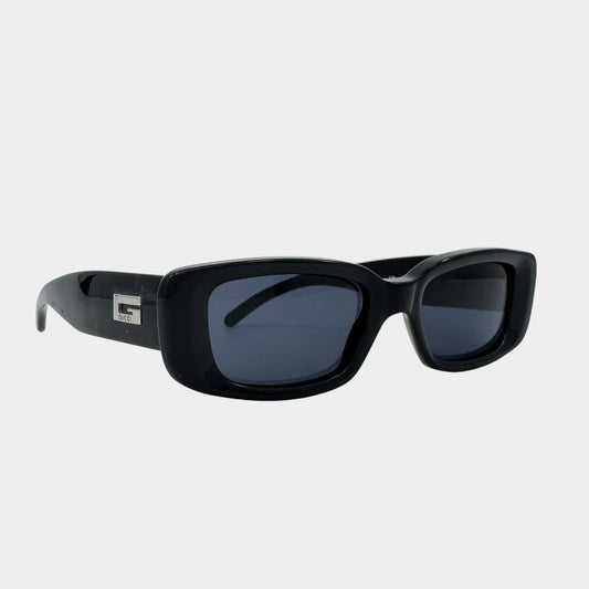 Gucci Vintage Black Rectangle Sunglasses GG2409/N/S
