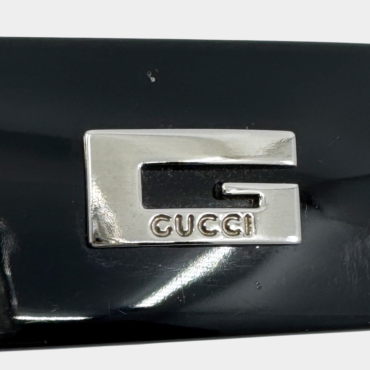 Gucci Vintage Black Rectangle Sunglasses GG2409/N/S