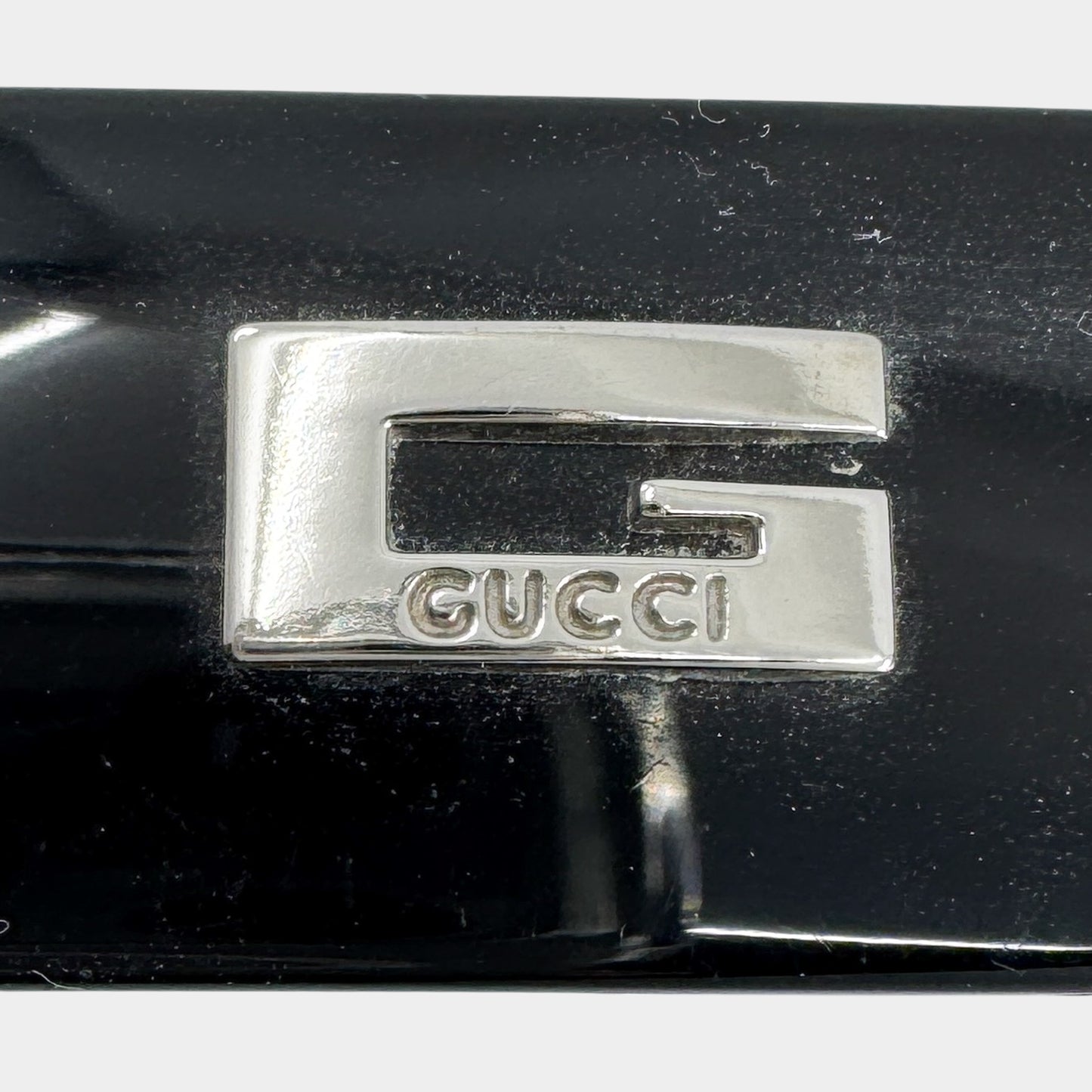 Gucci Vintage Black Rectangle Sunglasses GG2409/N/S