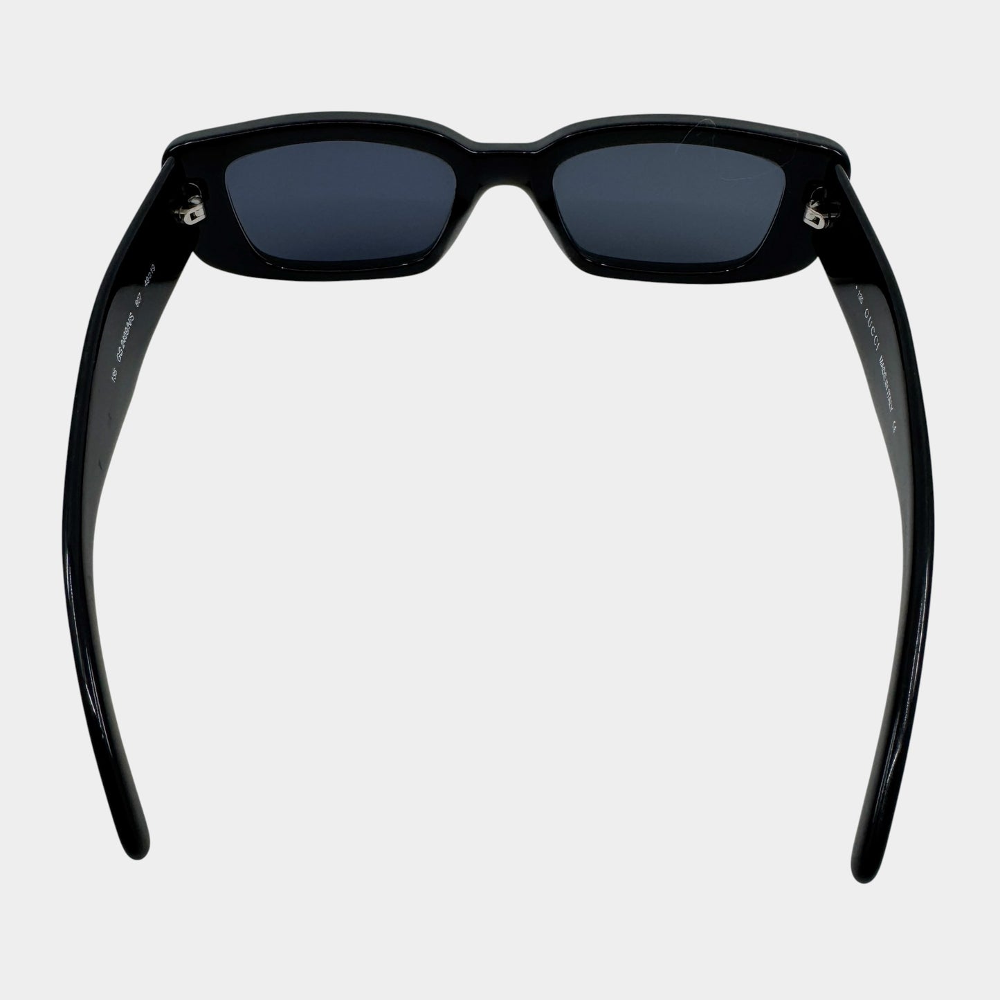 Gucci Vintage Black Rectangle Sunglasses GG2409/N/S