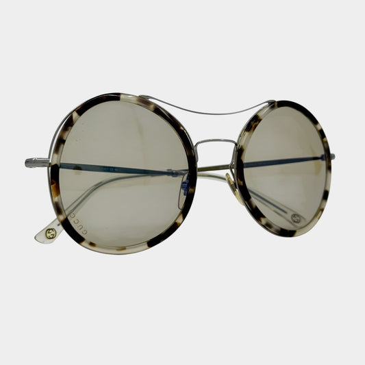 Gucci Vintage Tortoiseshell & Silver Round Sunglasses GG4252/N/S