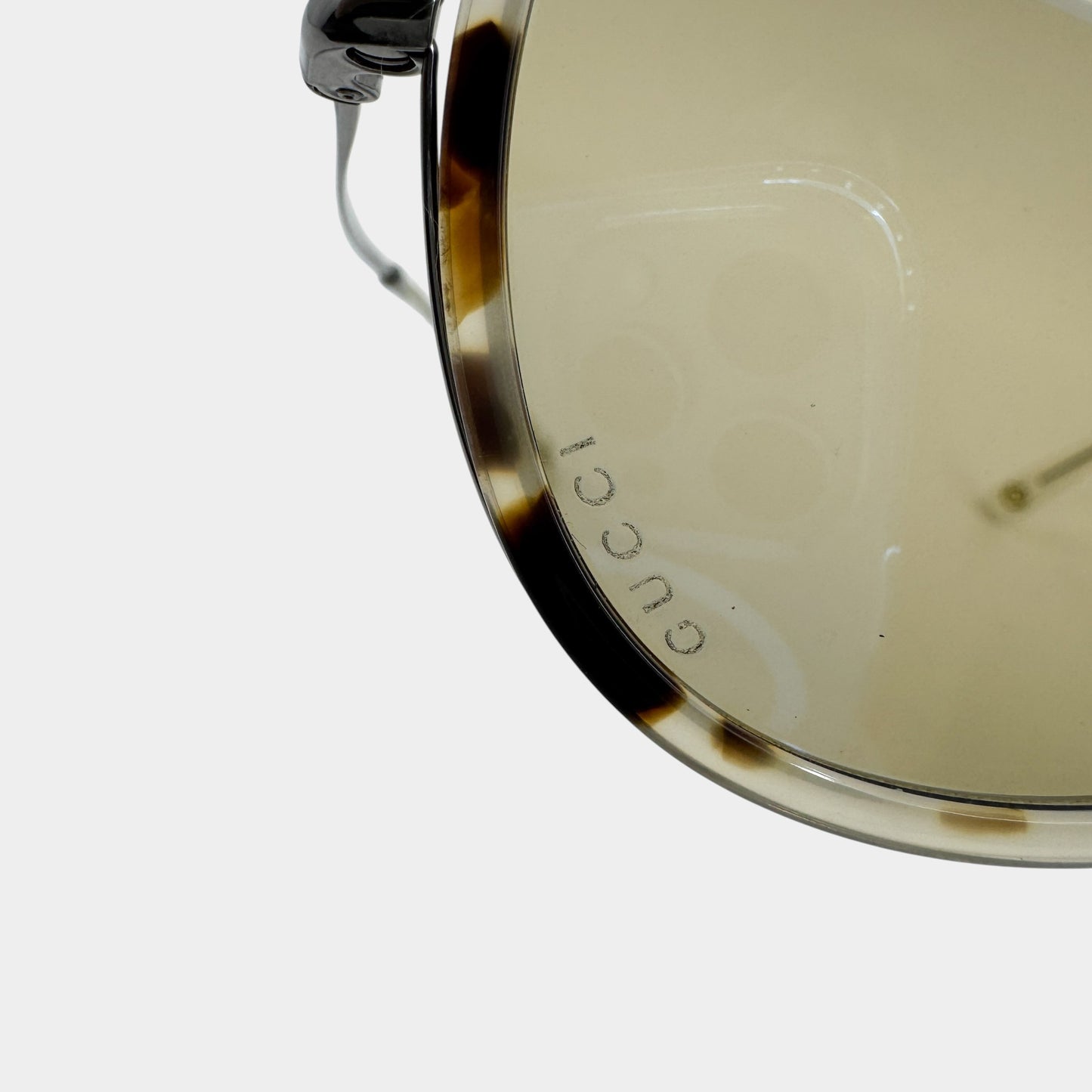 Gucci Vintage Tortoiseshell & Silver Round Sunglasses GG4252/N/S