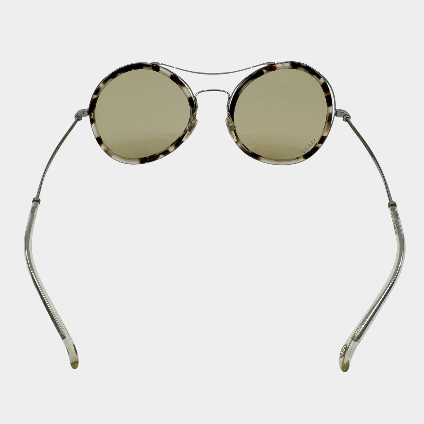 Gucci Vintage Tortoiseshell & Silver Round Sunglasses GG4252/N/S