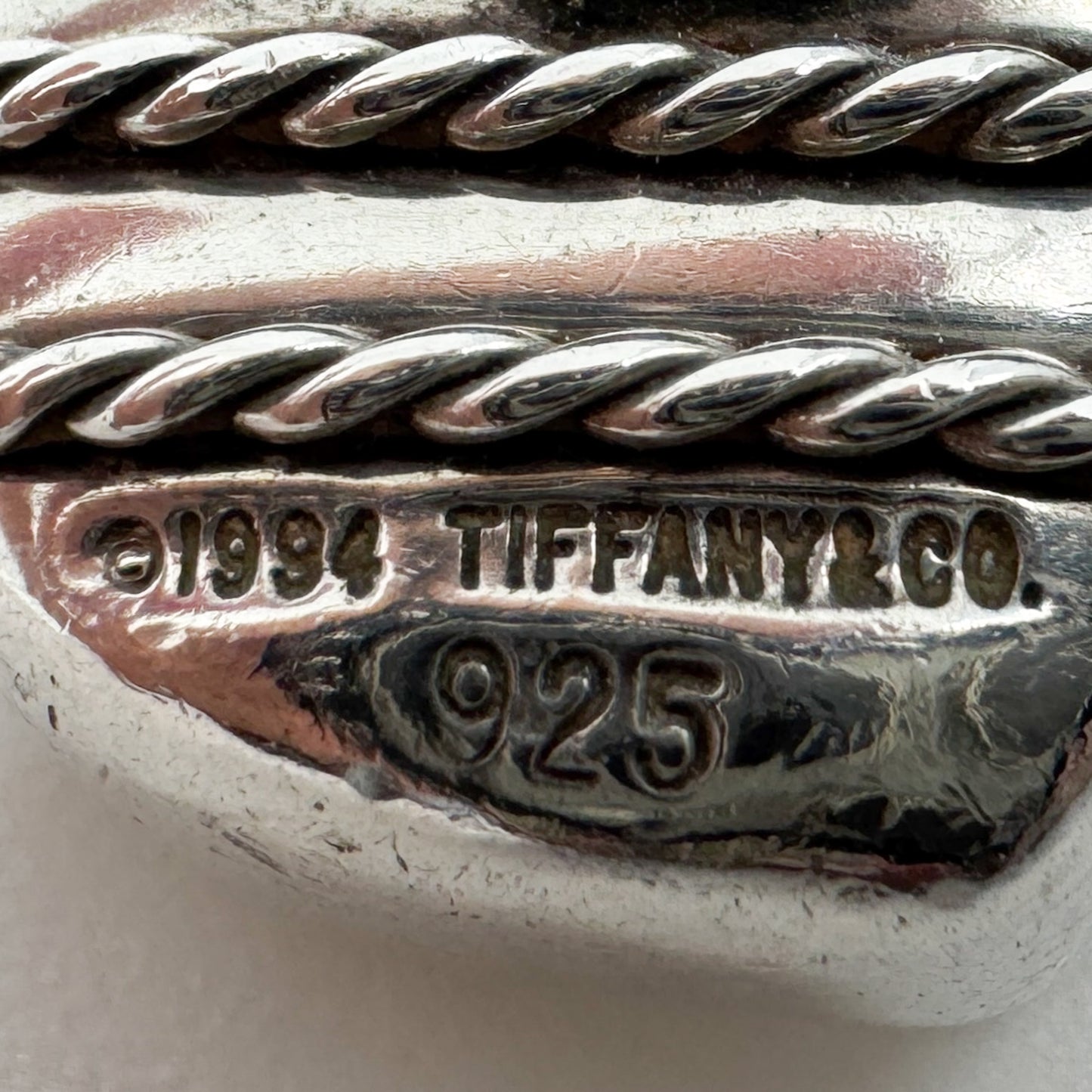 Tiffany & Co. 1994 Solid Silver 925 Heart & Arrow Pendant Necklace