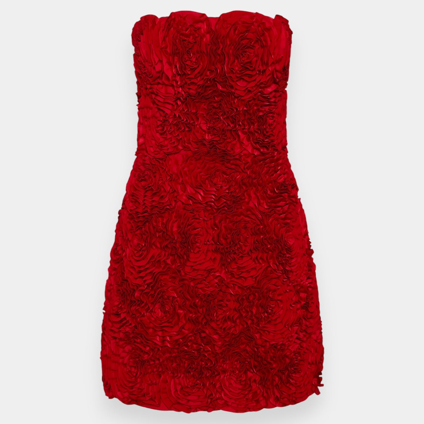 Aje Gazer Rosette Scarlet Red Mini Dress AU6 ~ Small