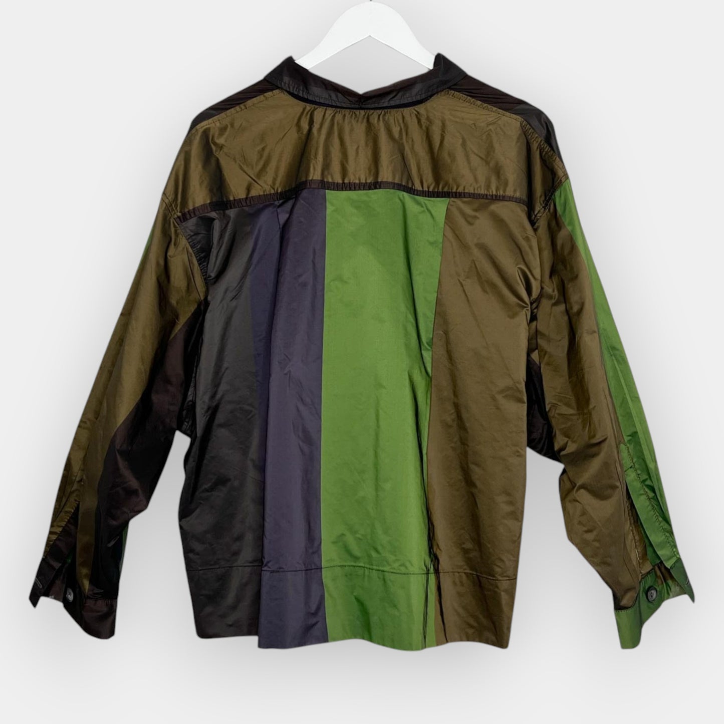 Alembika Green Cropped Boxy Shirt Forest Green Top M ~ AU12-14 [NEW]