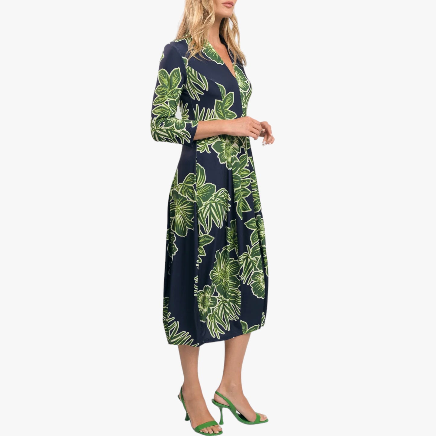 Alembika Green Island Cocoon Jersey Dress 2 ~ AU12-14 [NEW]