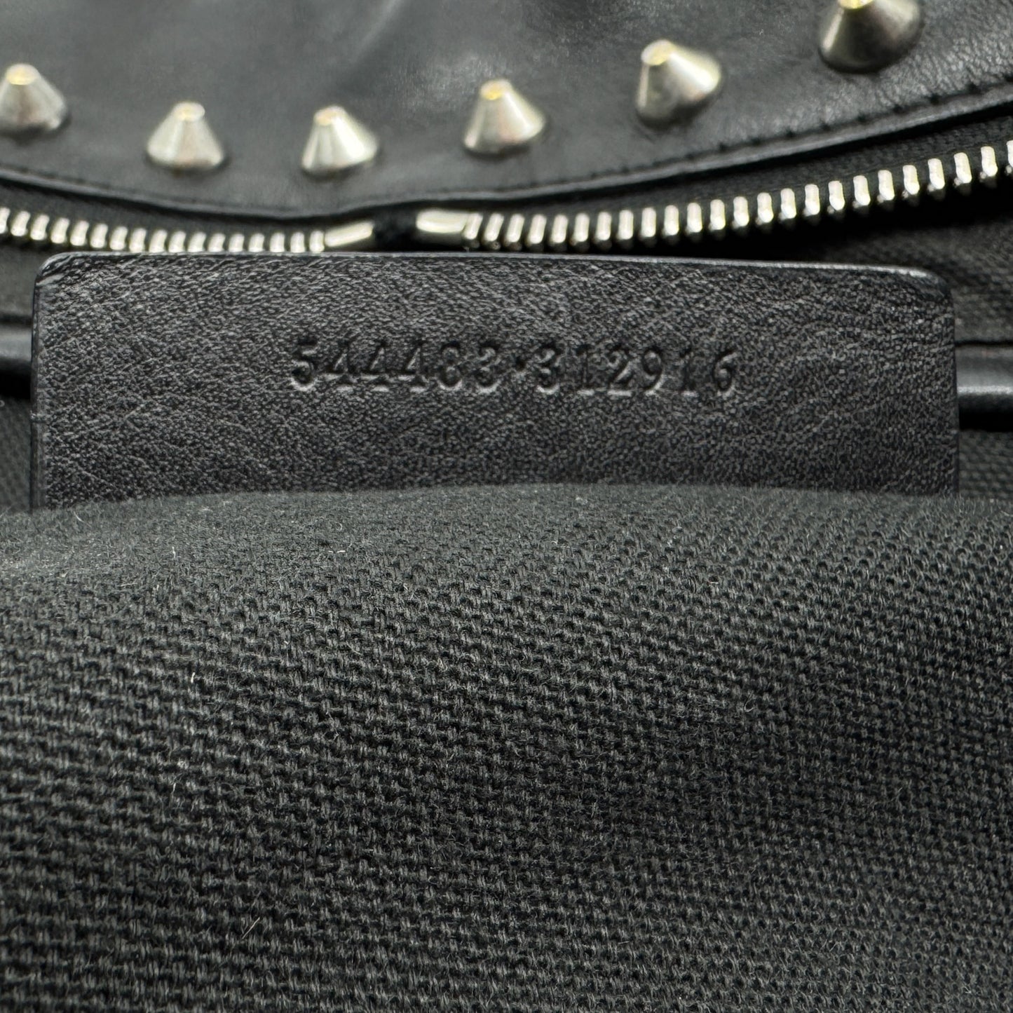 Alexander McQueen Black Leather Studded Skull Tote Bag