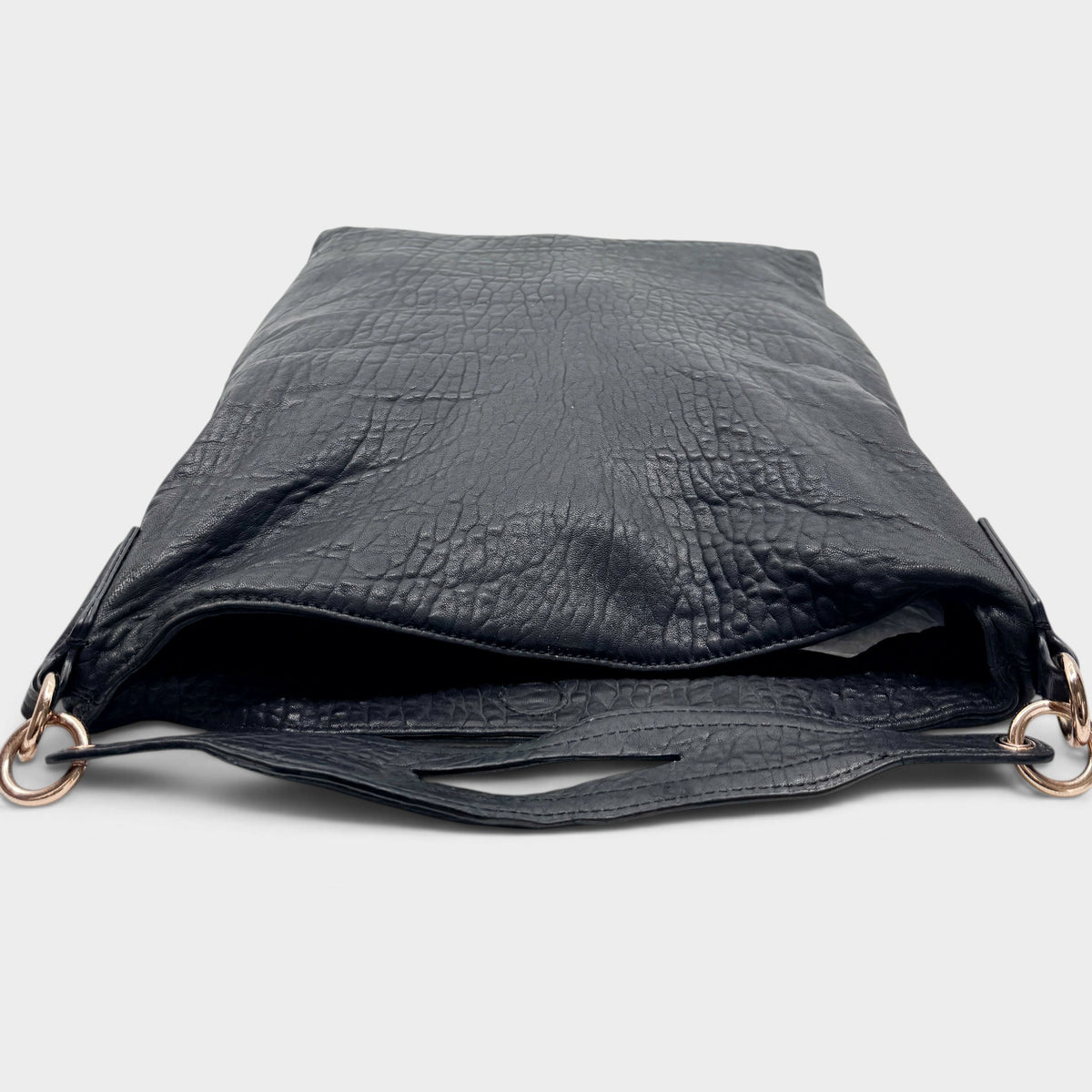 Alexander Wang Darcy Black Pebbled Leather Studded Hobo Bag